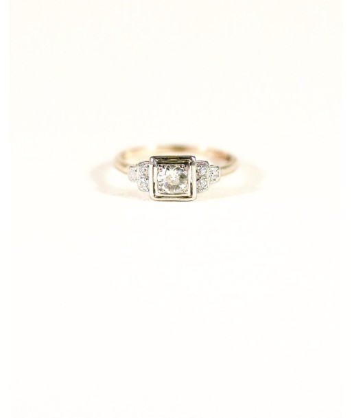 Bague Solitaire Gradins solde