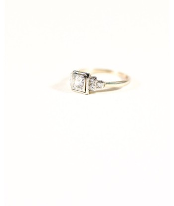 Bague Solitaire Gradins solde