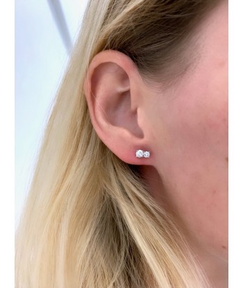 Puces d'Oreilles Double Diamants meilleur choix