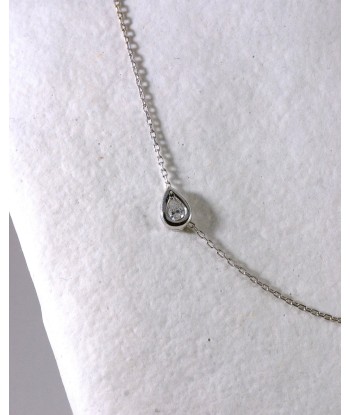 Collier Goutte Diamant en linge