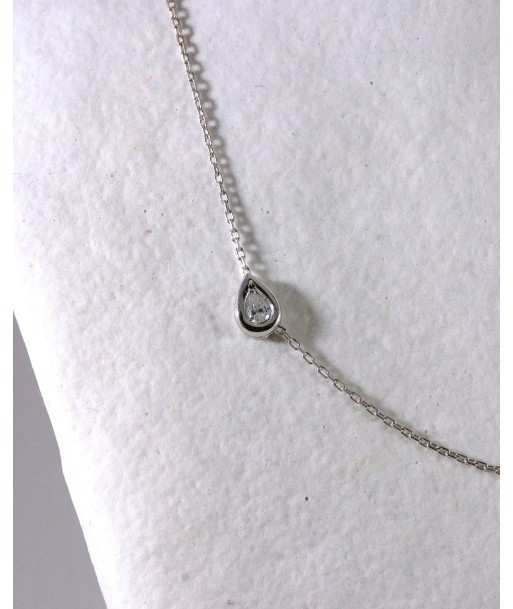 Collier Goutte Diamant en linge