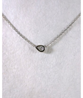 Collier Goutte Diamant en linge