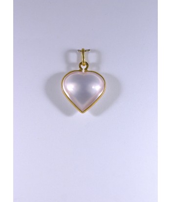 Pendentif Coeur Quartz Rose acheter