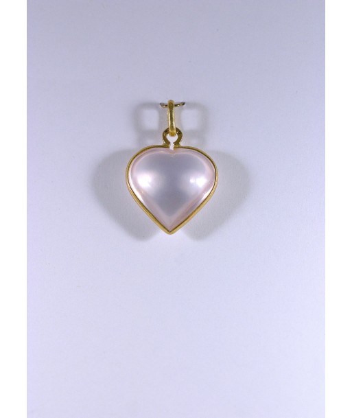 Pendentif Coeur Quartz Rose acheter