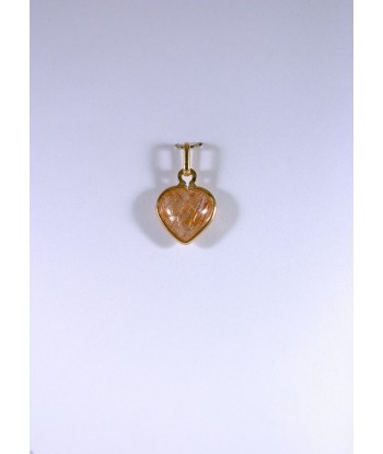 Pendentif Coeur Quartz Rutile 50-70% off 