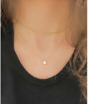 Collier Goutte Diamant (OJ) paiement sécurisé