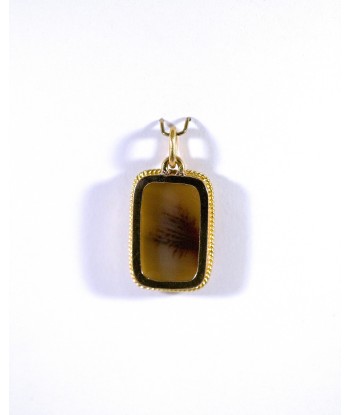 Pendentif Agate Dendritique - reCréation basket pas cher