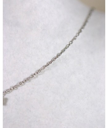 Collier Solitaire Diamant en linge