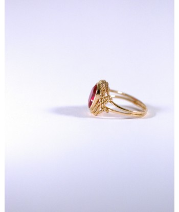 Bague Cordage Rouge basket pas cher