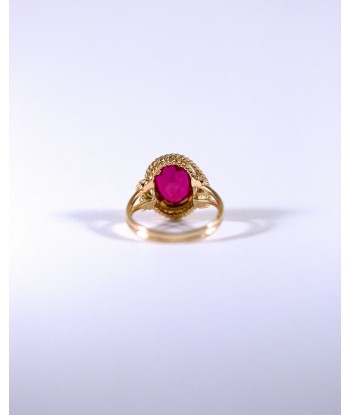 Bague Cordage Rouge basket pas cher