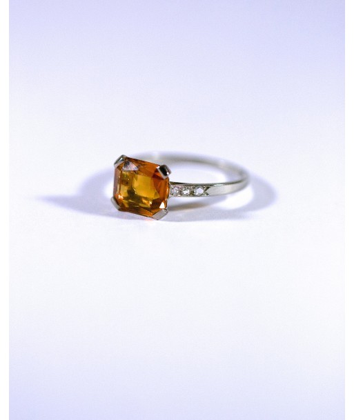 Bague Citrine Épaulée - reCréation paiement sécurisé