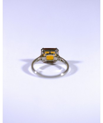 Bague Citrine Épaulée - reCréation paiement sécurisé