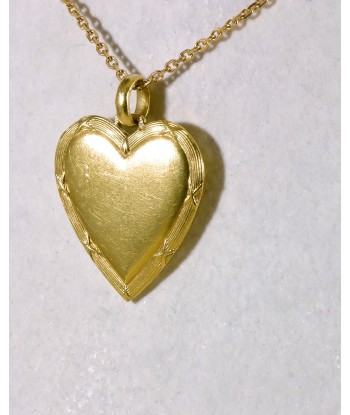 Pendentif Coeur Rainuré en stock