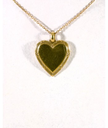 Pendentif Coeur Rainuré en stock