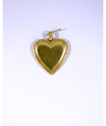 Pendentif Coeur Rainuré en stock