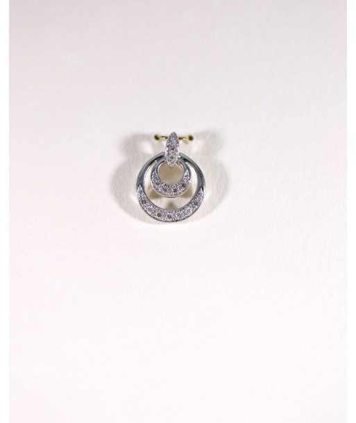 Pendentif double cercles en stock