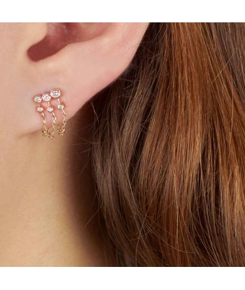 Boucle d’oreille Triple Diamonds Constellations Chain en ligne des produits 