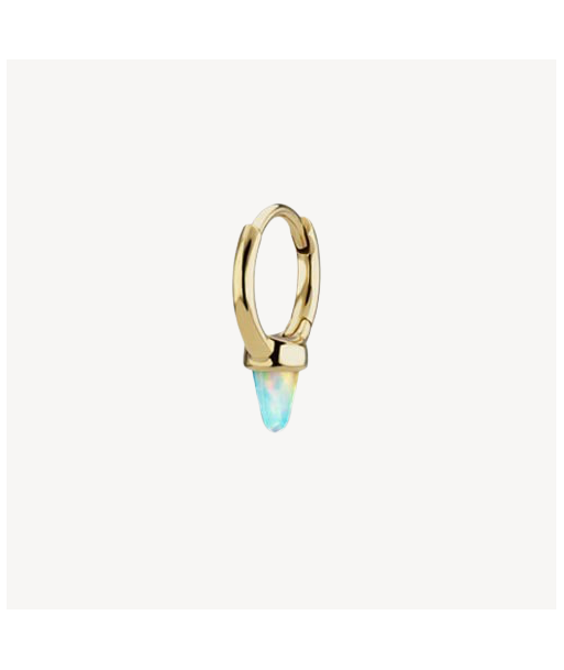 Créole Opal Single Short Spike Hoop Or Jaune livraison gratuite