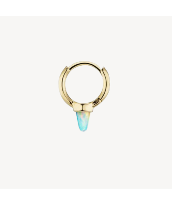 Créole Opal Single Short Spike Hoop Or Jaune livraison gratuite