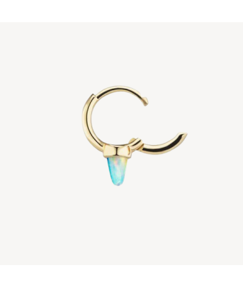 Créole Opal Single Short Spike Hoop Or Jaune livraison gratuite