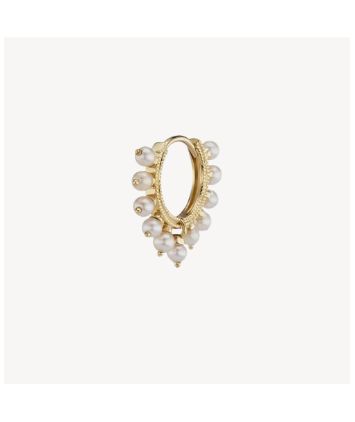 Boucle d’oreille 8mm Pearl Coronet Hoop Or Jaune 50-70% off 