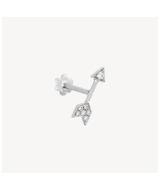 Boucle d’oreille Stud Diamond Arrow Threaded Or Blanc online