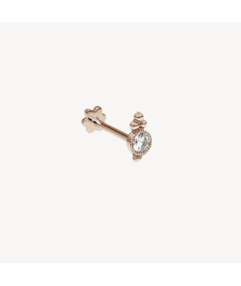 Boucle d’oreille Stud Four Ball Trinity Threaded Or Rose pas cher chine