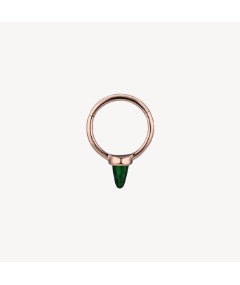 Boucle d’oreille Single Short Black Opal Spike Hoop Or Rose Découvrez la collection