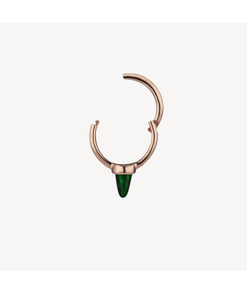 Boucle d’oreille Single Short Black Opal Spike Hoop Or Rose Découvrez la collection