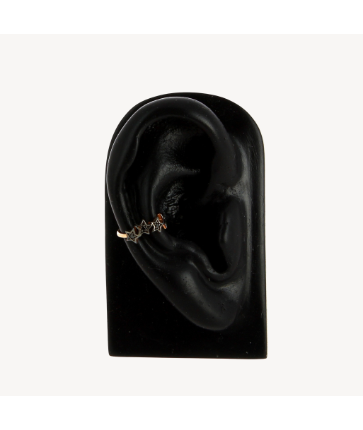 Earcuff 4 Etoiles Diamants Noirs français