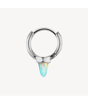 Boucle d'oreille Opal Single Short Spike Hoop Or Blanc plus qu'un jeu 