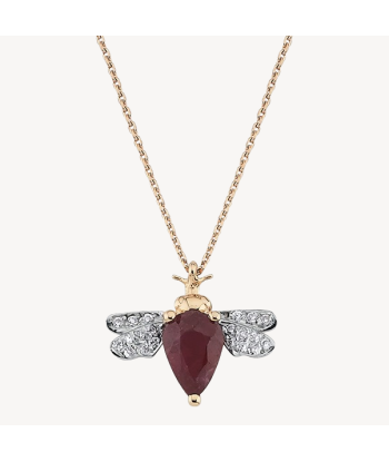 Collier Abeille Ruby de votre