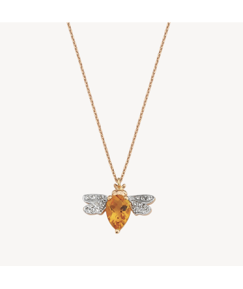 Collier Abeille Citrine à prix réduit toute l'année