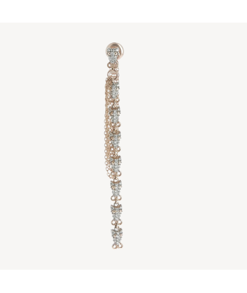 Boucle d'oreille 8 Serpents Diamants Blancs les muscles