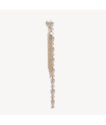 Boucle d'oreille 8 Serpents Diamants Blancs les muscles