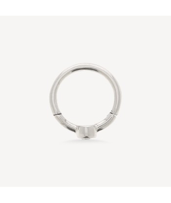 Créole 8mm Or Blanc Diamant 2.5mm Economisez 