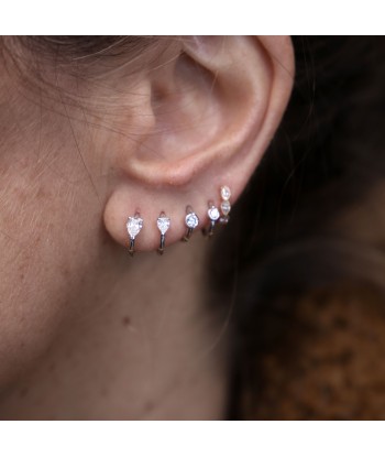 Piercing Créole 8mm or blanc poire 4.5x3mm shop