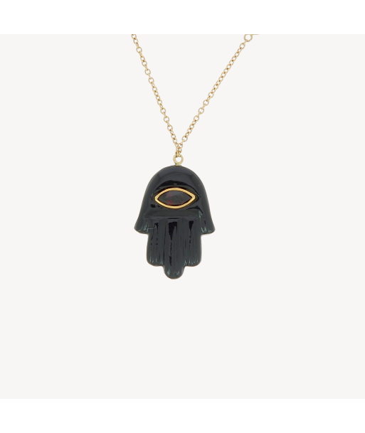 Collier onyx hamsa rubis marquise chez Cornerstreet bien 