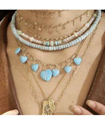 Collier de perles turquoises commande en ligne