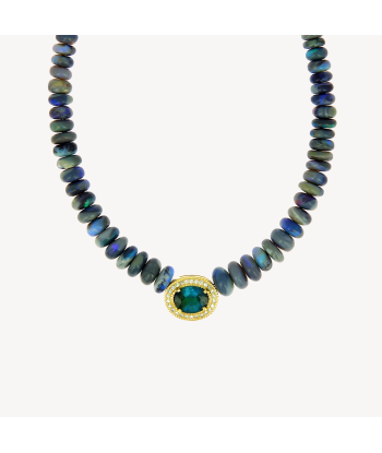 Collier tourmaline bleue et opale bleue en ligne des produits 