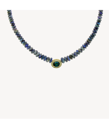 Collier tourmaline bleue et opale bleue en ligne des produits 