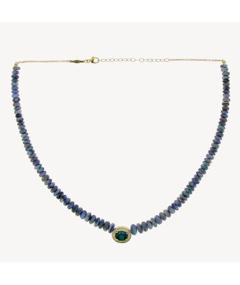 Collier tourmaline bleue et opale bleue en ligne des produits 