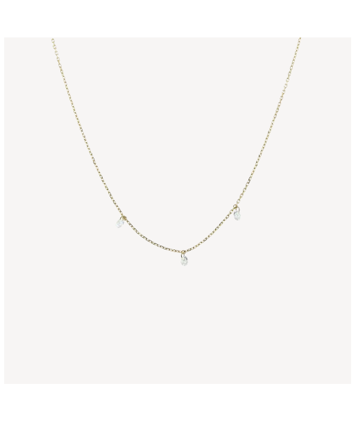 Collier diamants pendants 3mm or jaune pour bénéficier 