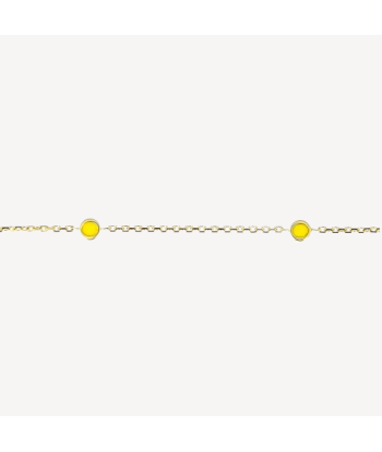 Bracelet 5 Cibles Emaillées Jaune Diamant Découvrez la collection