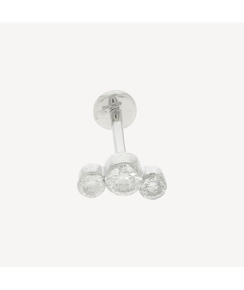 Piercing Puce trilogie diamants or blanc du meilleur 