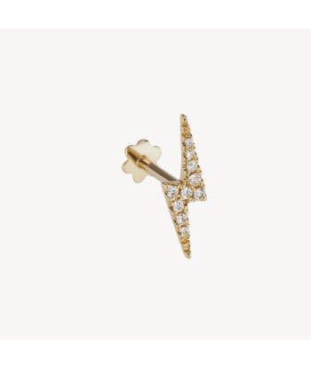 Boucle d'oreille Stud Diamond Lightning Bolt Threaded Or Jaune sélection de produits