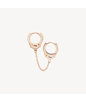 Boucle d'oreille Handcuff Hoop with Medium Chain pas cher 