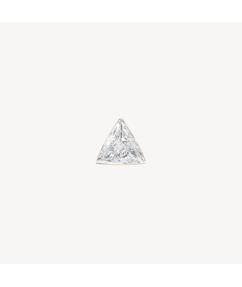 Boucle d'Oreille Invisible Set Triangle 3mm Diamond Threaded Stud Or Rose de votre