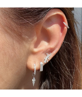 Boucle d'oreille Delight and Sharp Or Blanc store