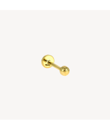 Piercing Puce Boule Or Jaune rembourrage situé sous